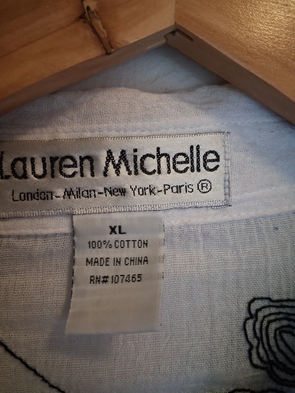 Lauren Michelle 100% Cotton Floral Button Down Gauze/ Lightweight Size XL - Picture 3 of 11